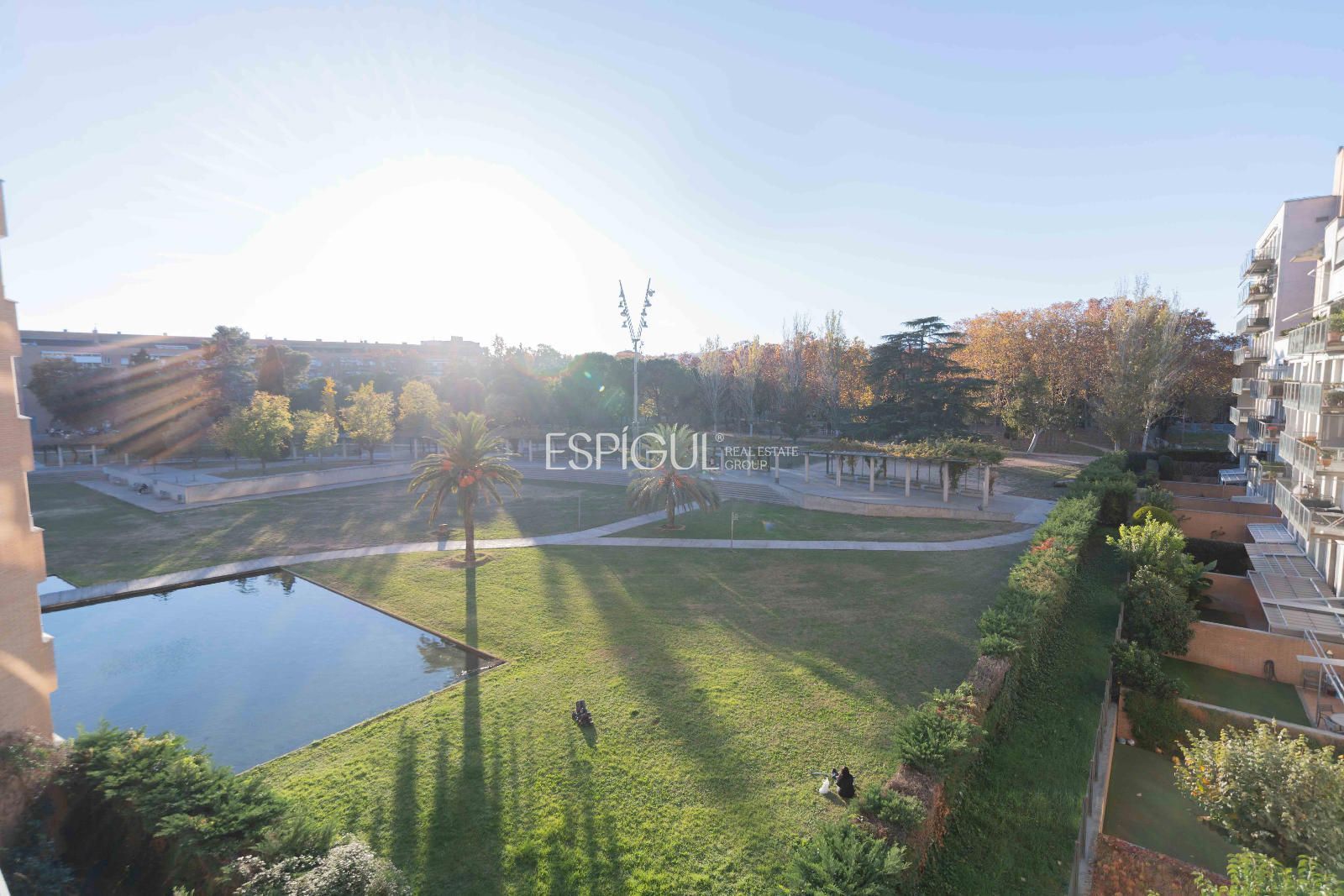 Garden of Flat for sale in Girona Capital  with Air Conditioner, Heating and Parquet flooring