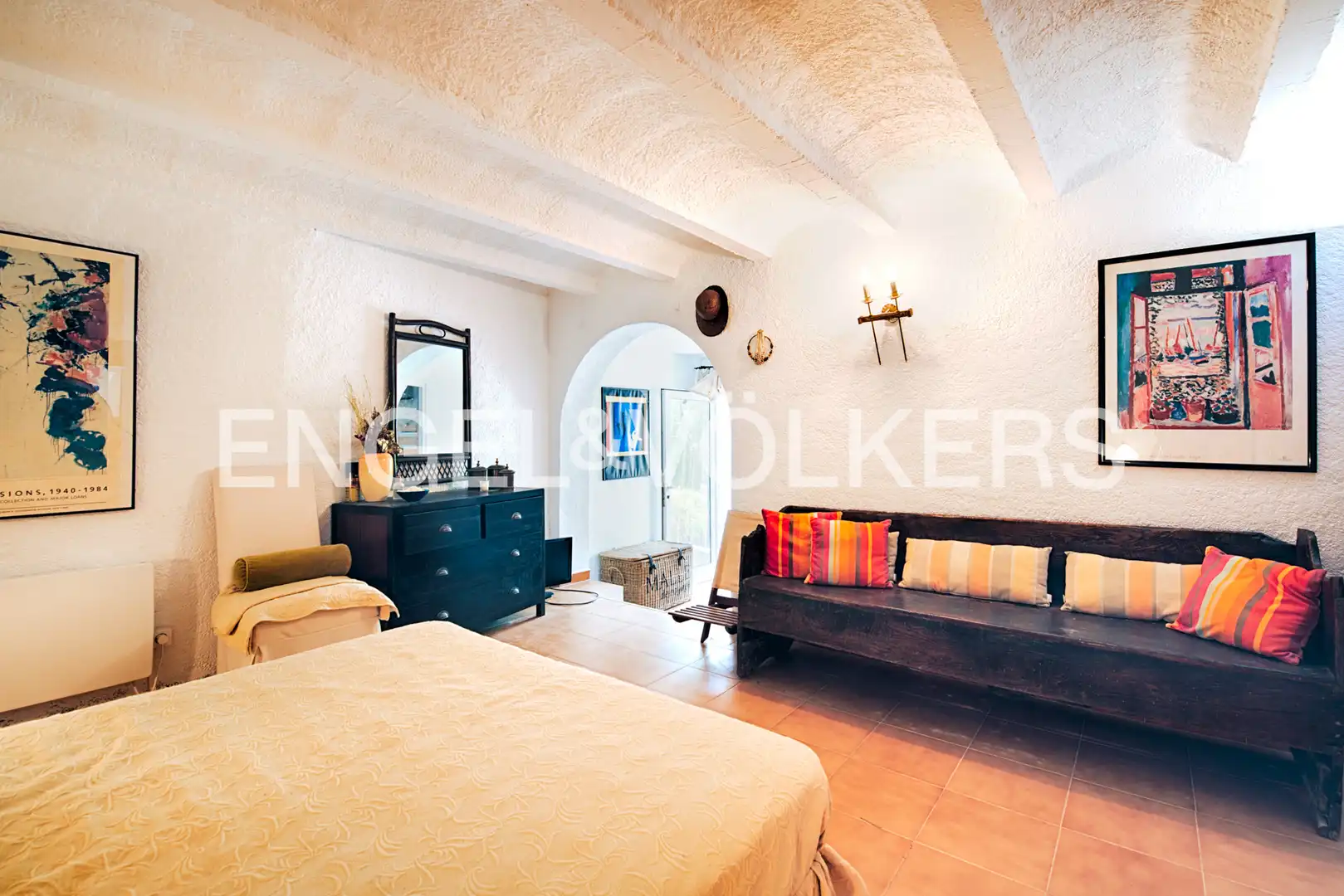 Sala de estar de Casa o chalet en venta en Roses con Jardín privado, Terraza y Amueblado