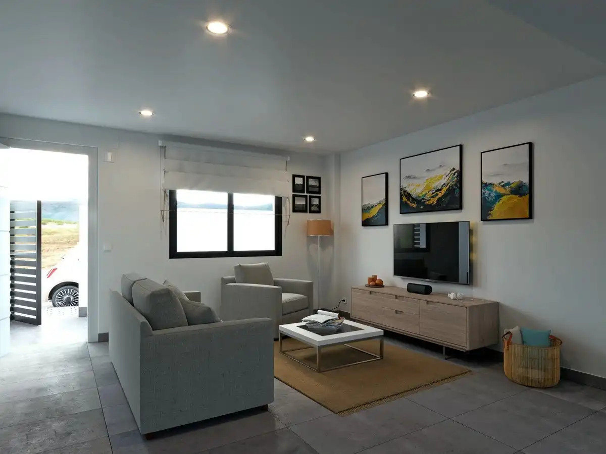 Sala de estar de Casa o chalet en venta en Cartagena con Jardín privado y Piscina
