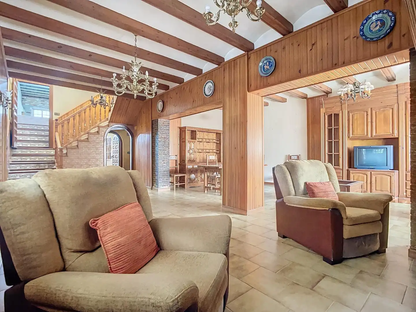Sala de estar de Finca rústica en venta en Tibi con Jardín privado, Terraza y Trastero