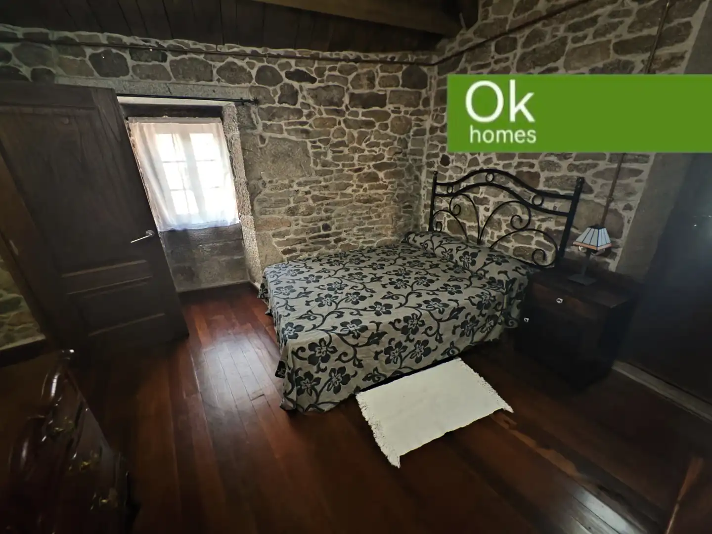 Schlafzimmer von Country house zum Verkauf in Guitiriz mit Heizung, Parkett und Abstellraum