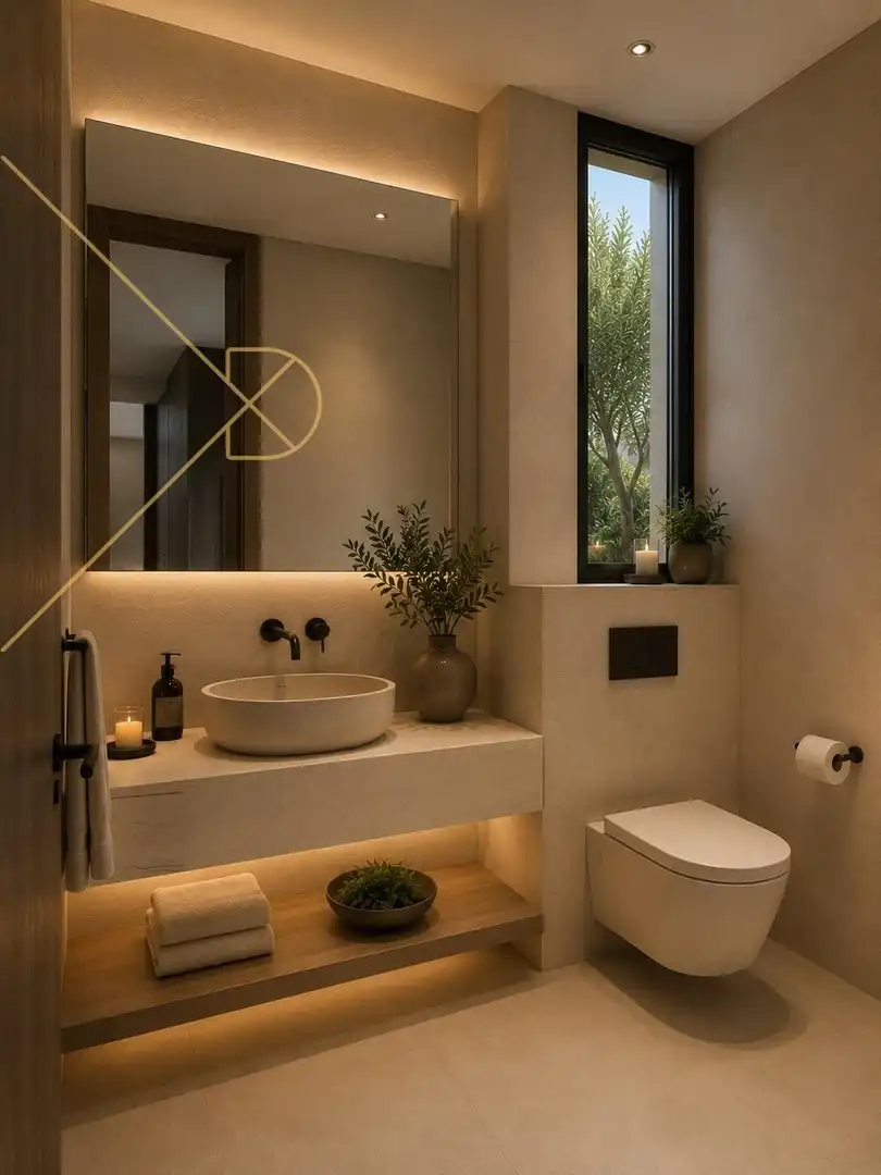 Baño de Casa o chalet en venta en Esplugues de Llobregat con Aire acondicionado, Calefacción y Jardín privado