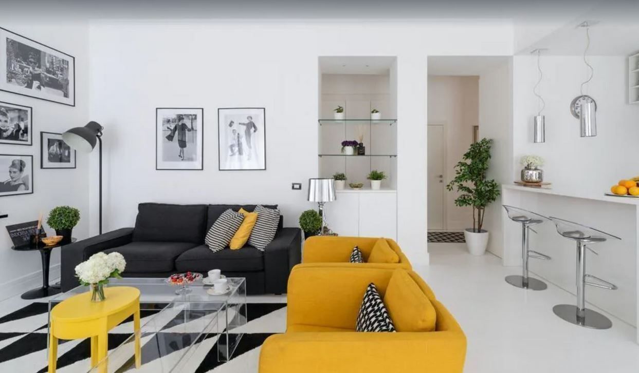 Living room of Flat to rent in  Madrid Capital  with Air Conditioner, Furnished and Pets allowed