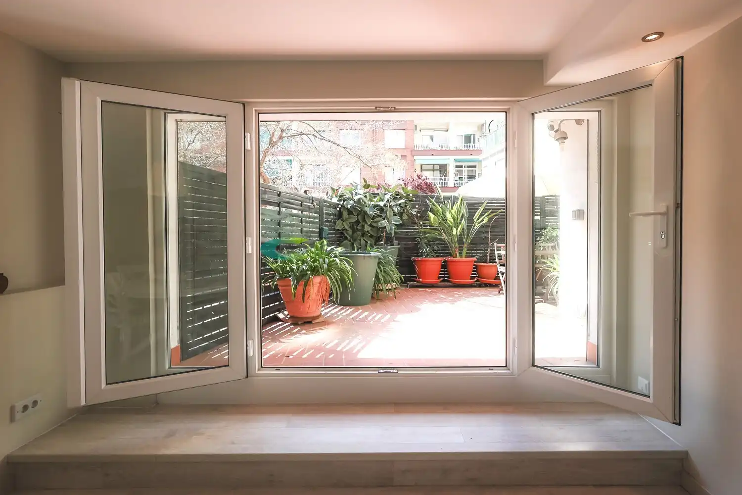 Balcony of Flat for sale in Barcelona  with Air Conditioner, Heating and Parquet flooring