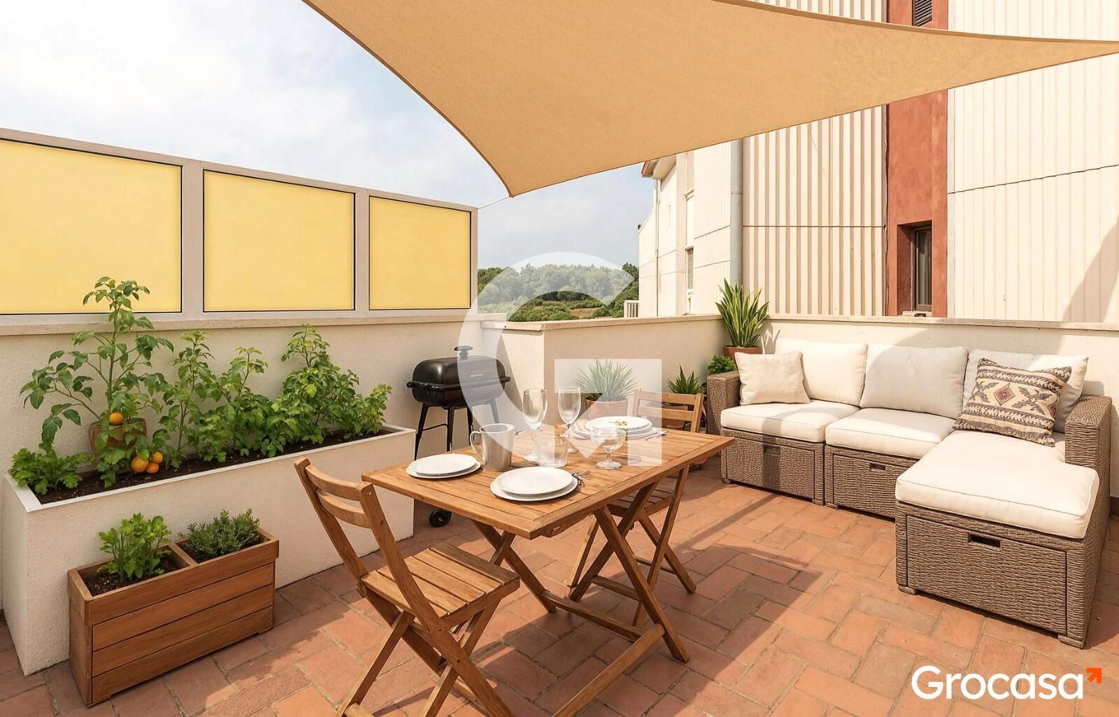Terrace of Flat for sale in Viladecans  with Heating, Terrace and Oven