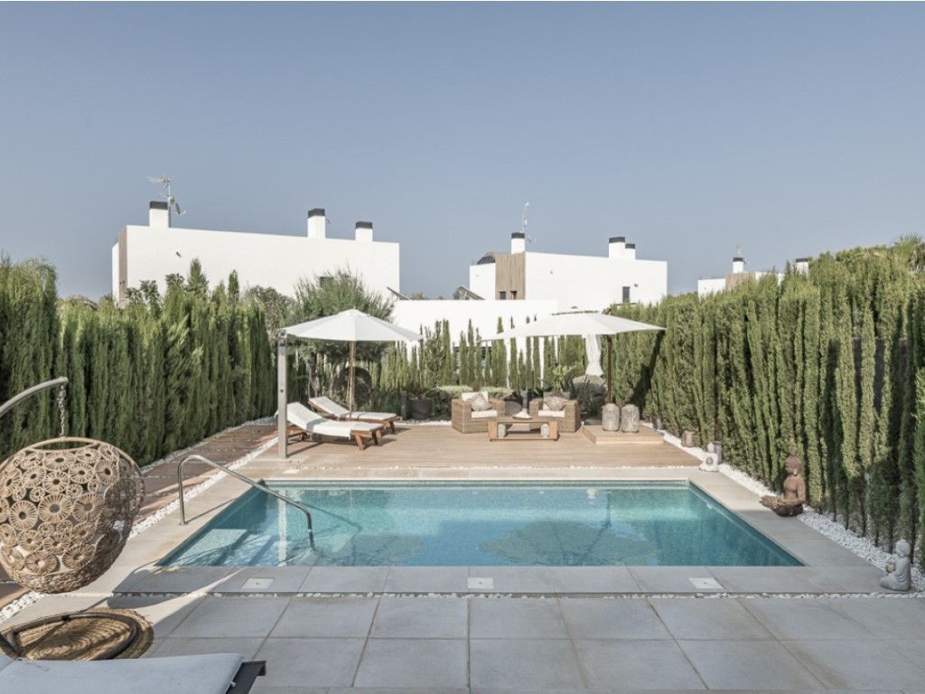 Piscina de Casa o xalet en venda en Campos amb Aire condicionat, Jardí privat i Terrassa