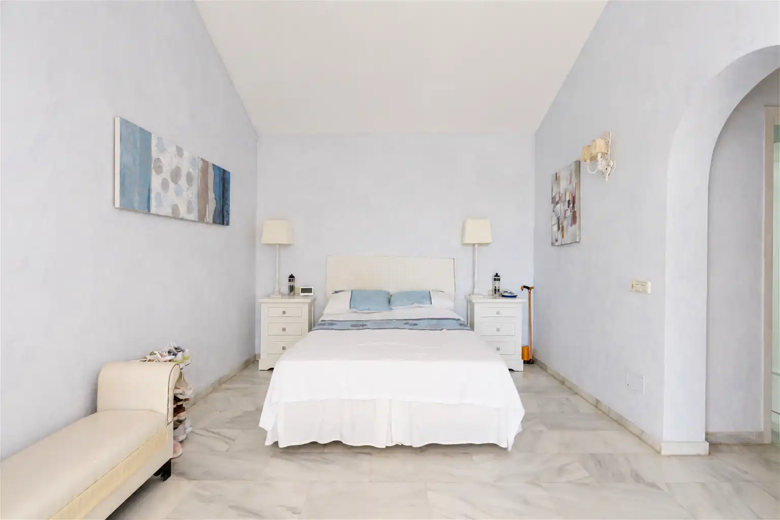 Dormitori de Casa o xalet en venda en Mijas amb Aire condicionat, Jardí privat i Terrassa
