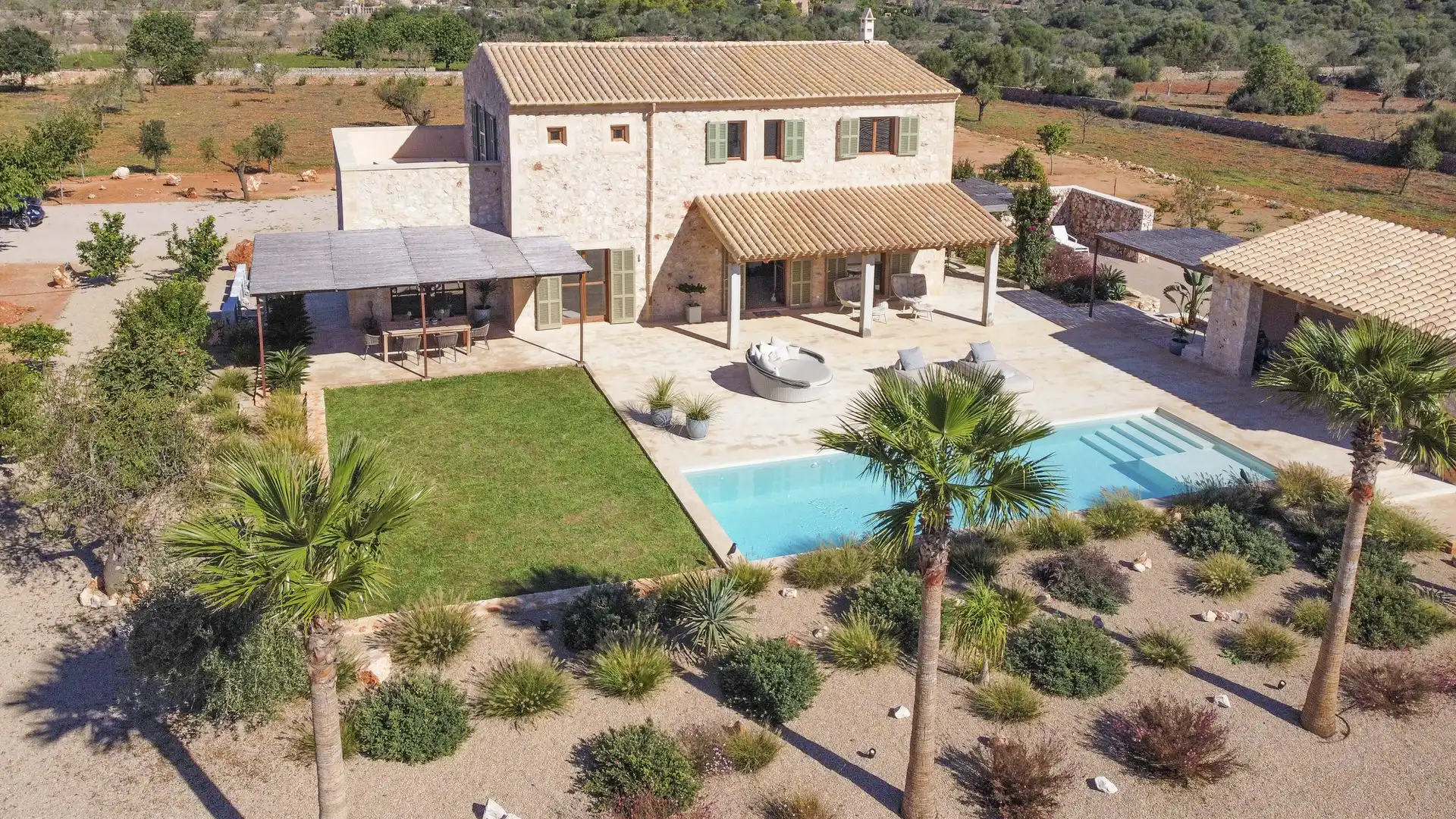 Exterior view of Country homes for sale in Ses Salines  with Air Conditioner, Heating and Terrace