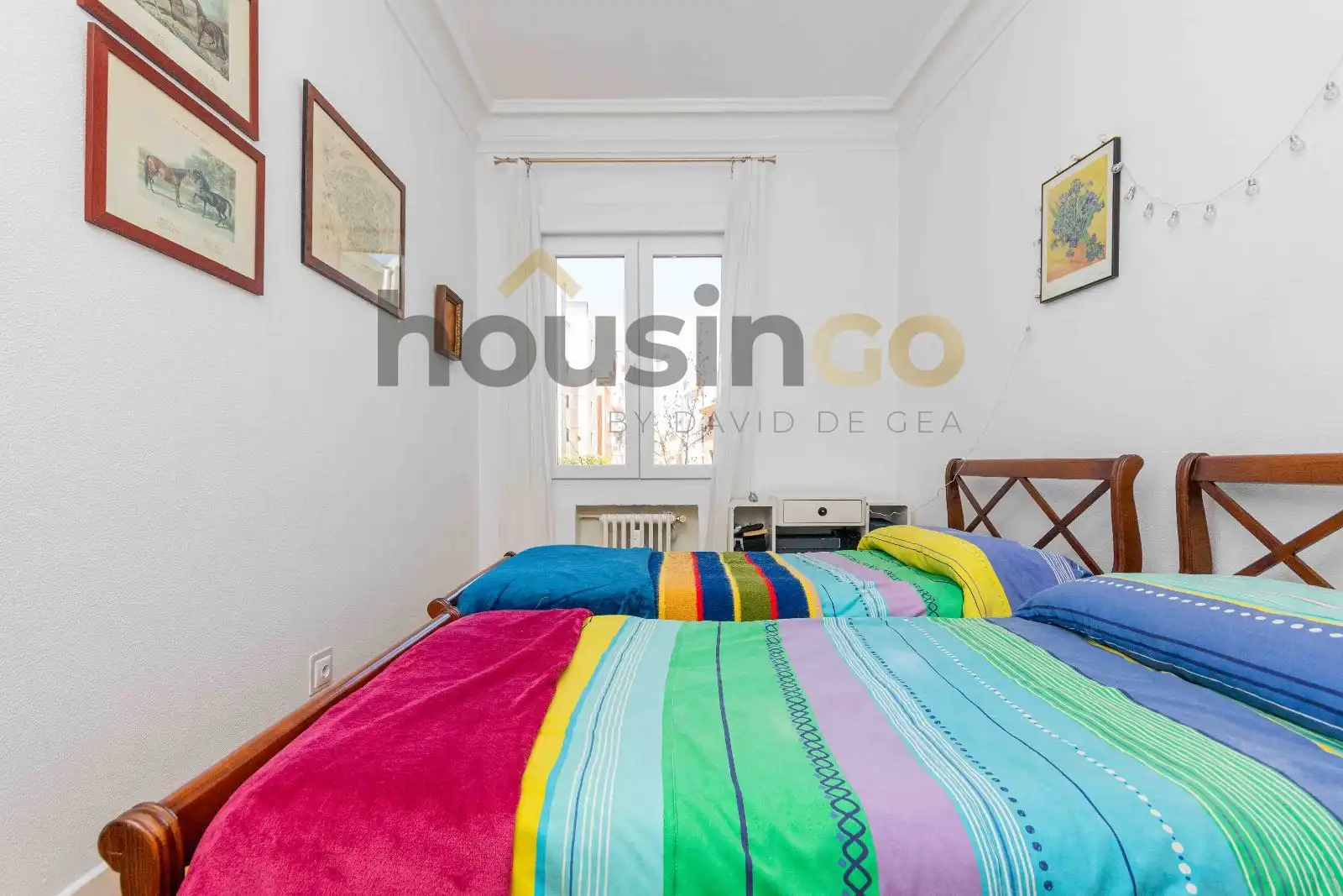 Bedroom of Flat for sale in Madrid  with Heating, Terrace and Storage room
