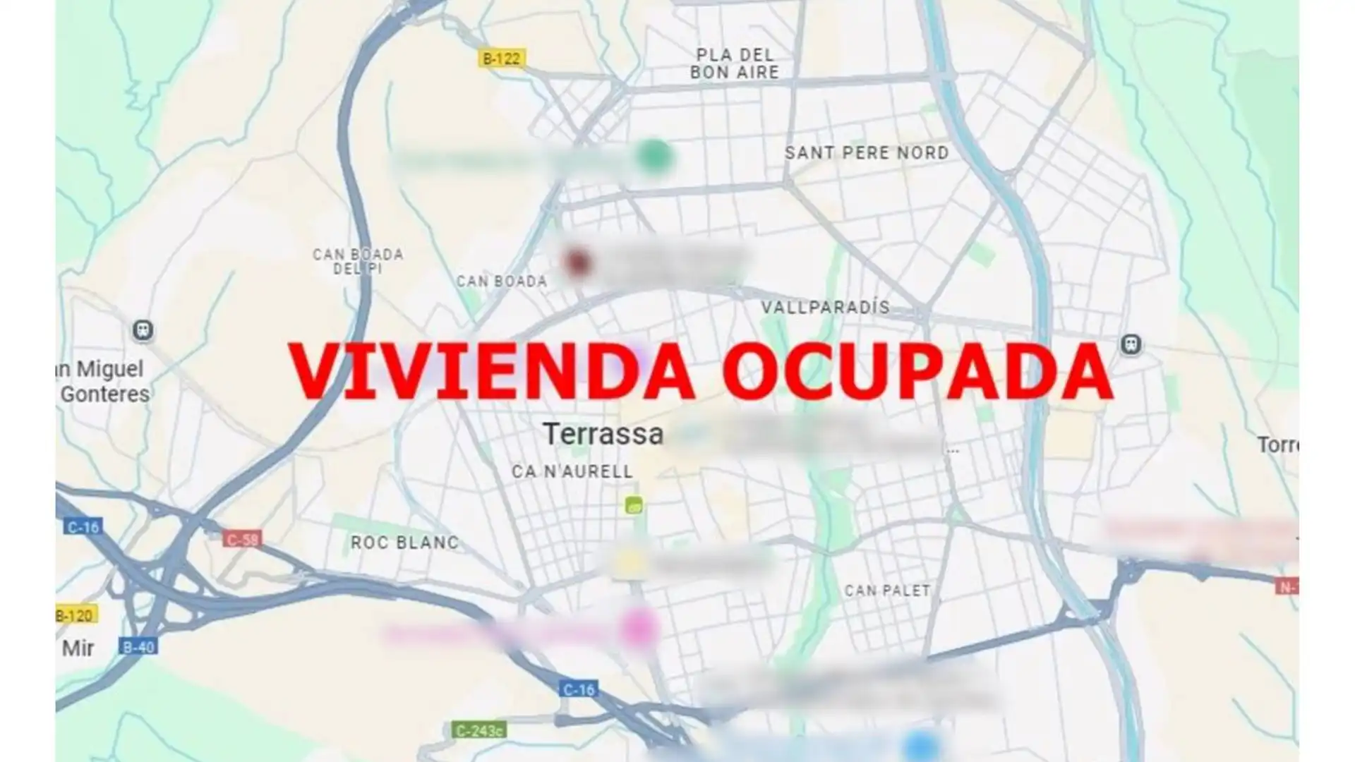 Vista exterior de Casa adosada en venta en Terrassa