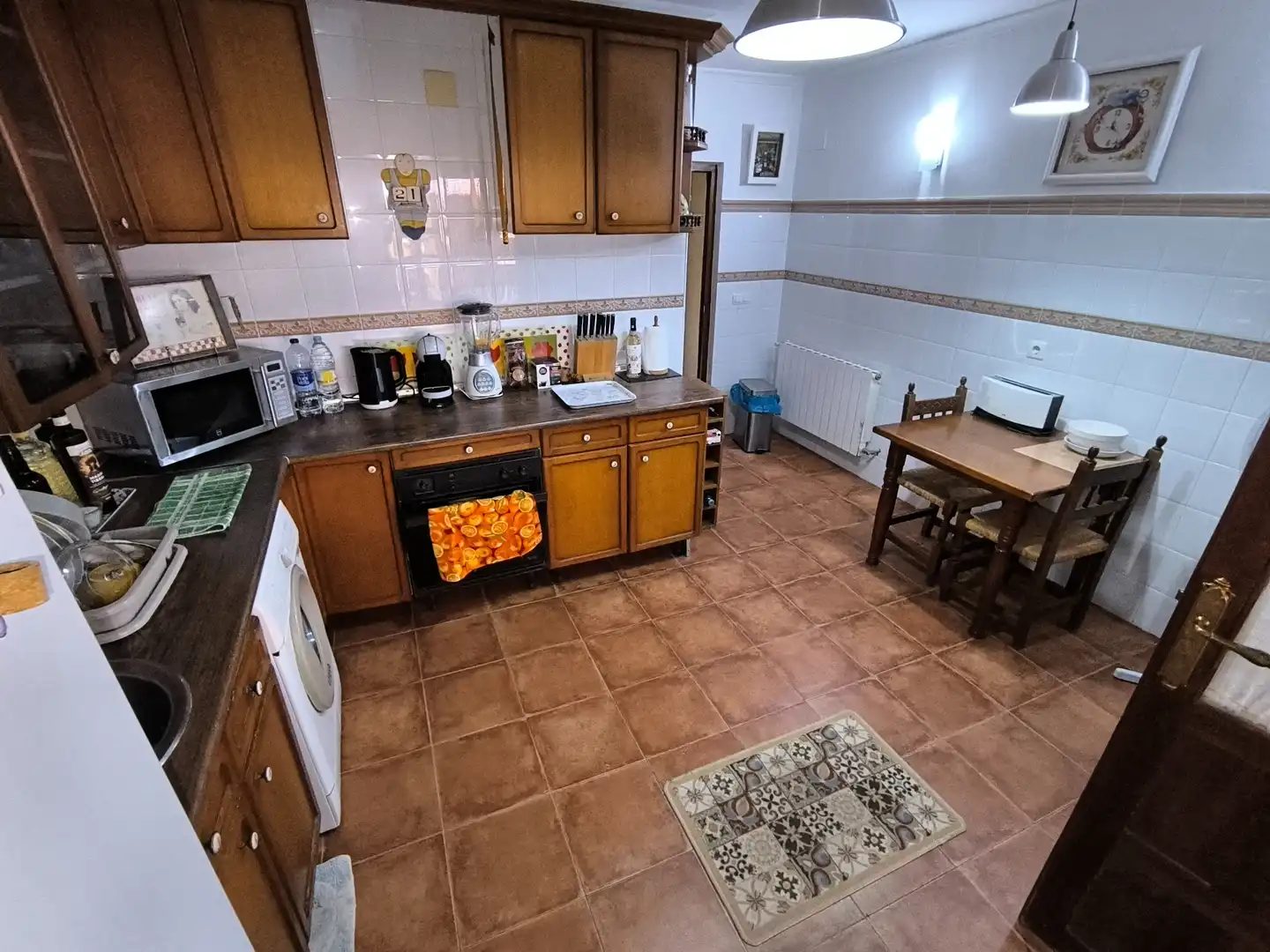 Cocina de Casa o chalet en venta en Valoria la Buena con Aire acondicionado, Calefacción y Terraza