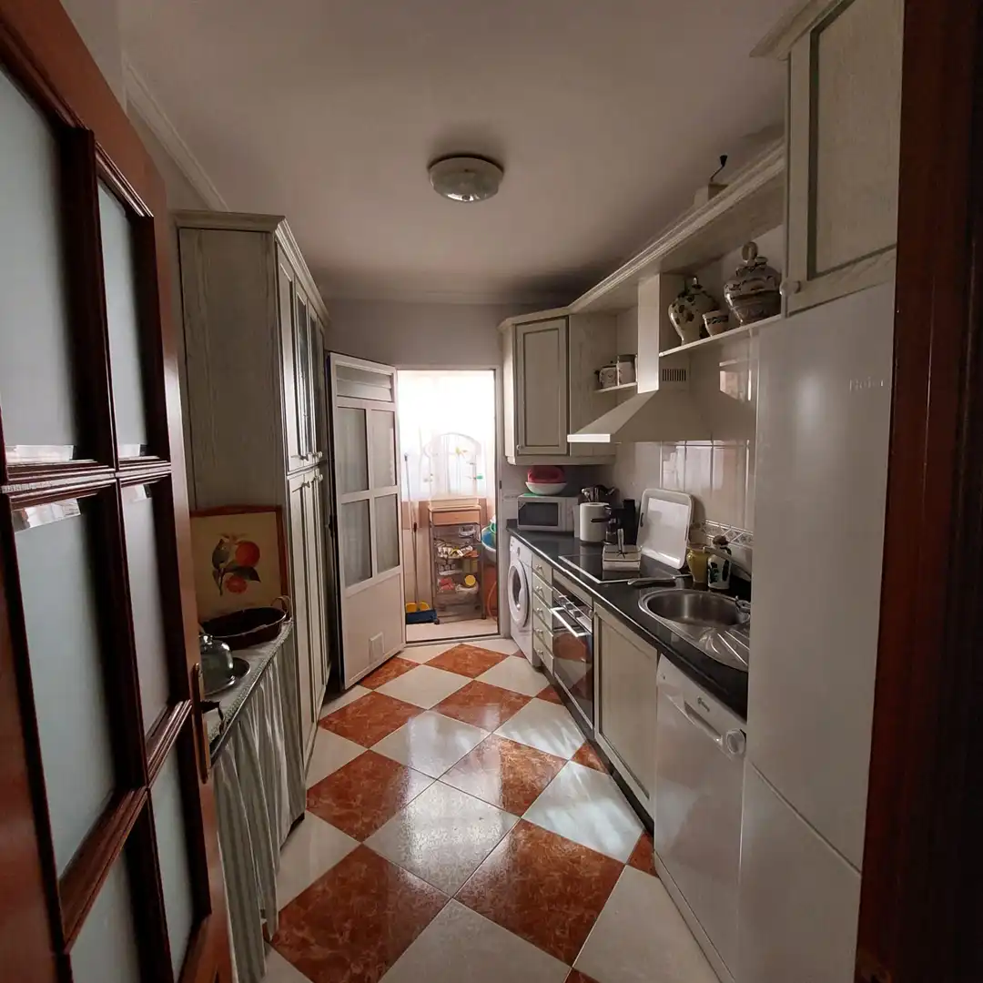 Kitchen of Flat for sale in Isla Cristina  with Air Conditioner, Furnished and Washing machine