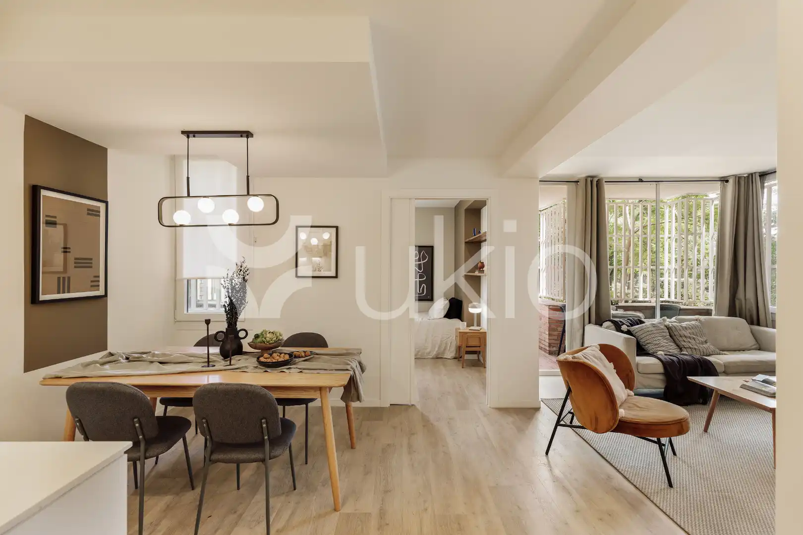 Sala d'estar de Apartament de lloguer en Barcelona amb Aire condicionat, Calefacció i Terrassa