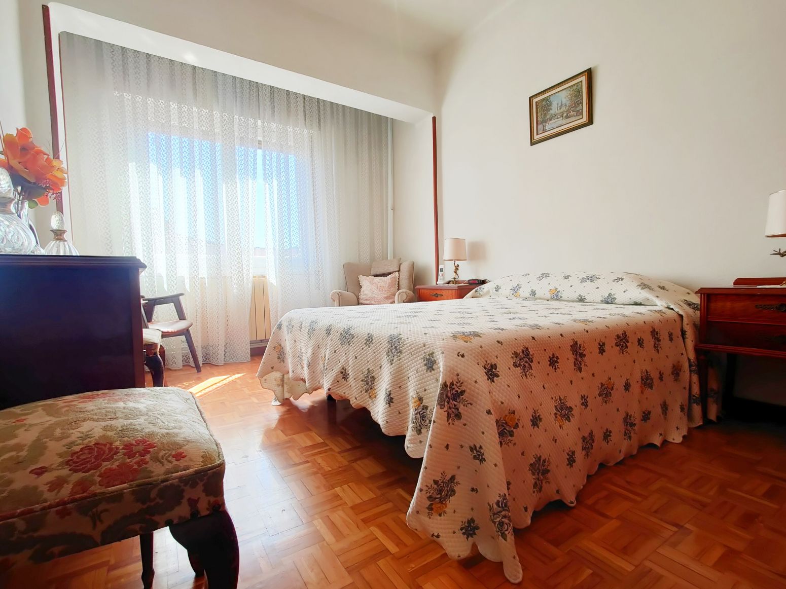 Bedroom of Flat for sale in  Logroño  with Heating, Parquet flooring and Terrace