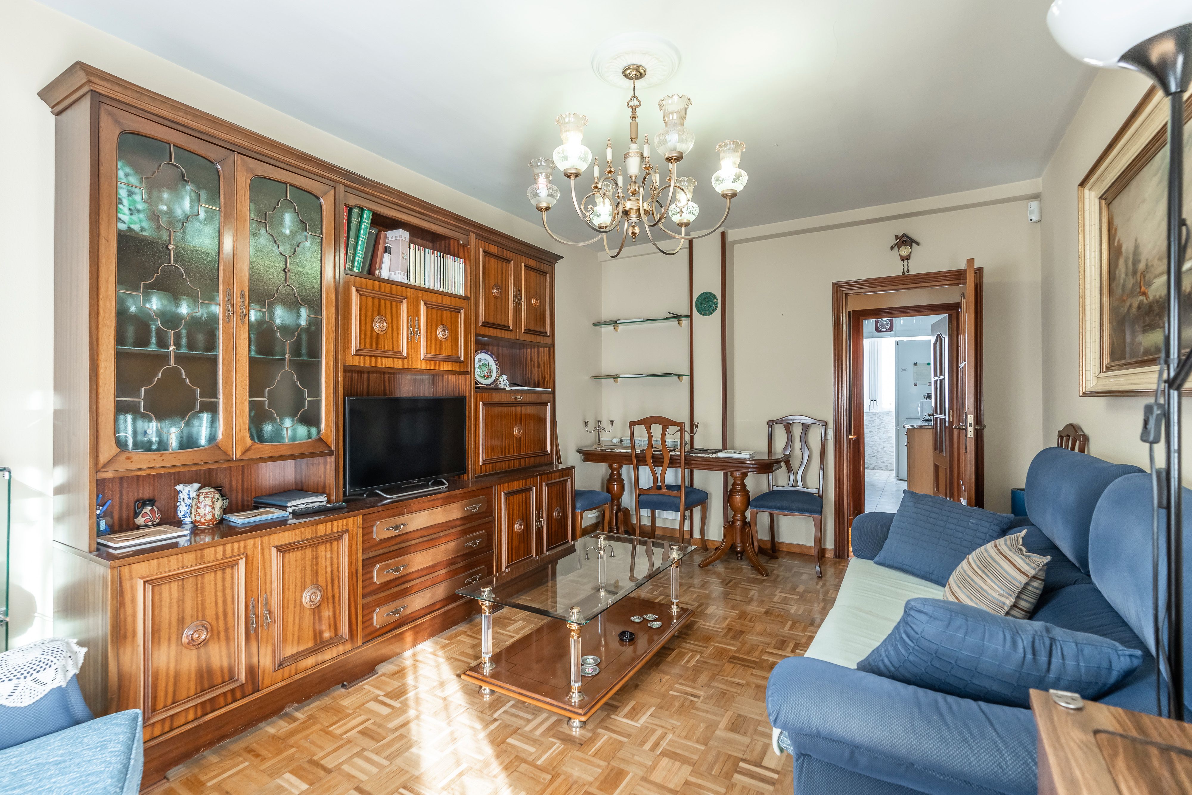 Sala d'estar de Pis en venda en  Madrid Capital amb Aire condicionat, Calefacció i Terrassa