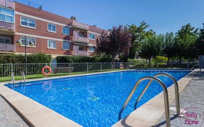 Swimming pool of Duplex for sale in Cuarte de Huerva  with Air Conditioner, Terrace and Balcony