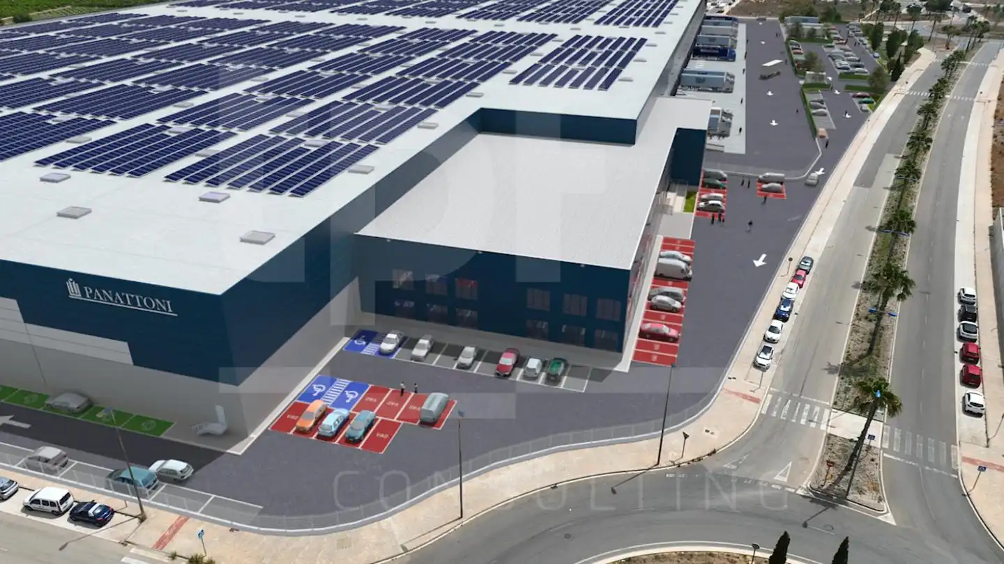 Parkplatz von Fabrikhallen zur Miete in Alzira