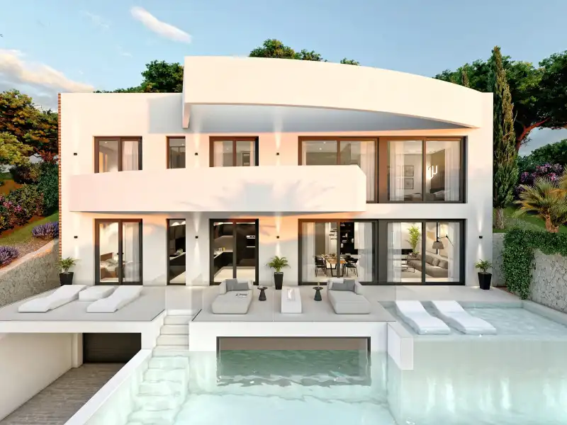 Vista exterior de Casa o xalet en venda en Altea amb Traster i Piscina