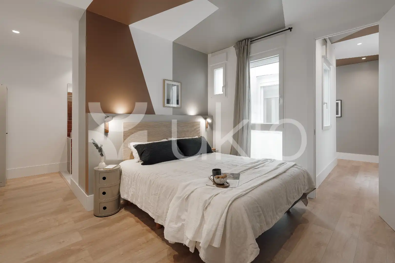 Habitación de Apartamento de alquiler en Madrid con Aire acondicionado, Calefacción y Terraza