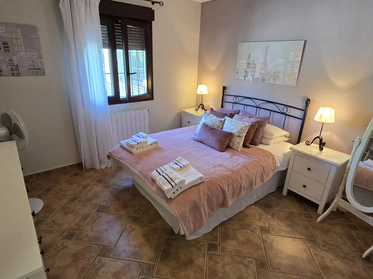 Bedroom of Houses for sale in Viñuela  with Air Conditioner, Terrace and Swimming Pool