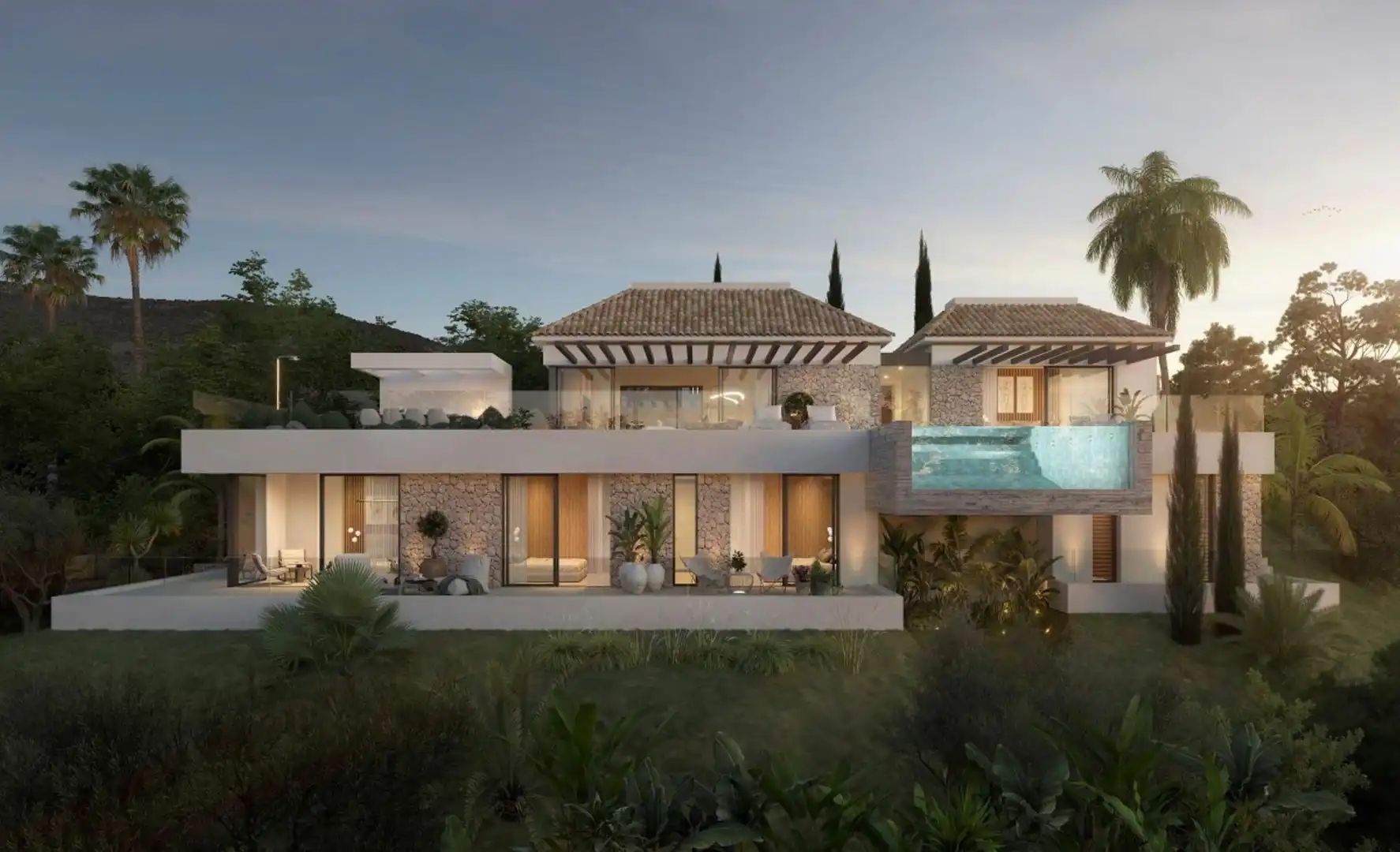 Vista exterior de Casa o chalet en venta en Sotogrande con Aire acondicionado, Jardín privado y Terraza