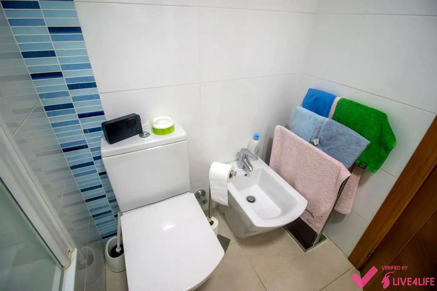 Badezimmer von Wohnung zur Miete in Alboraya mit Klimaanlage, Terrasse und Möbliert