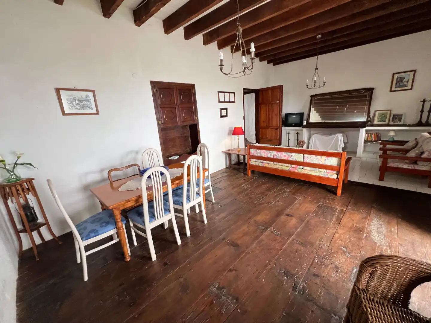 Menjador de Finca rústica en venda en Villa de Mazo amb Jardí privat, Traster i Moblat