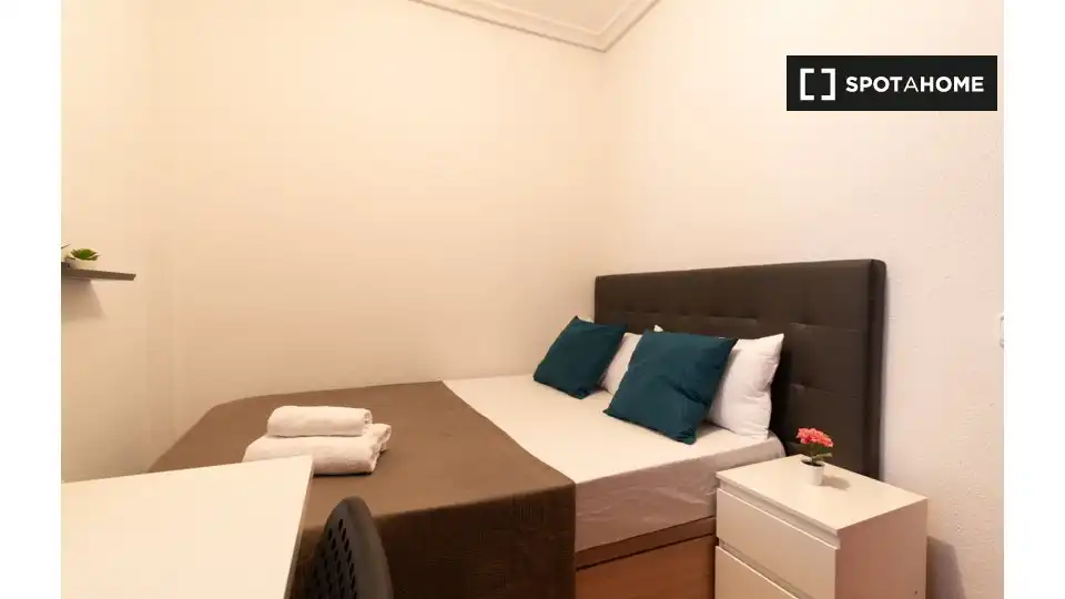 Habitación de Piso de alquiler en Madrid con Aire acondicionado, Calefacción y Amueblado