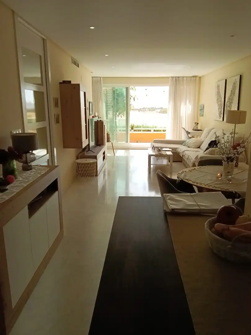 Living room of Flat for sale in Fuente Álamo de Murcia  with Air Conditioner, Heating and Private garden