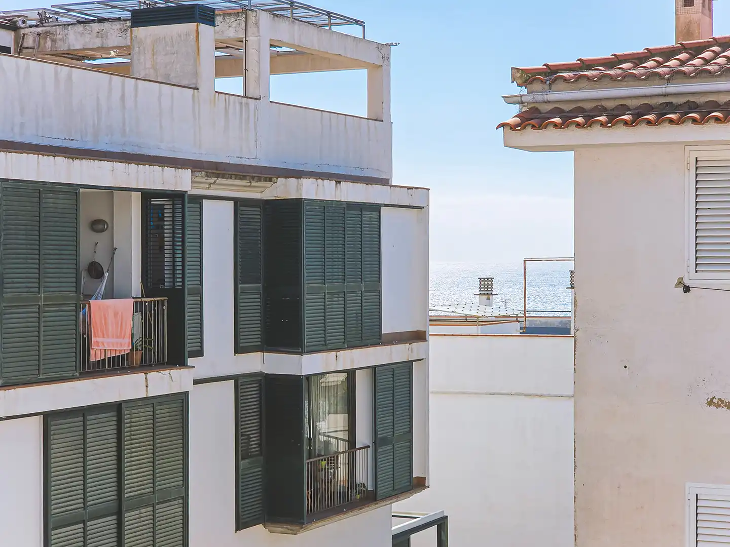 Vista exterior de Pis de lloguer en Sant Pol de Mar amb Terrassa, Moblat i Forn