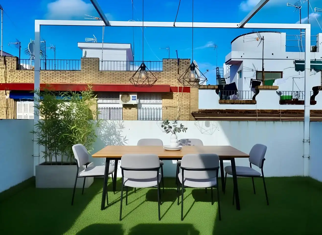 Terraza de Casa adosada en venta en Sevilla con Aire acondicionado, Calefacción y Parquet