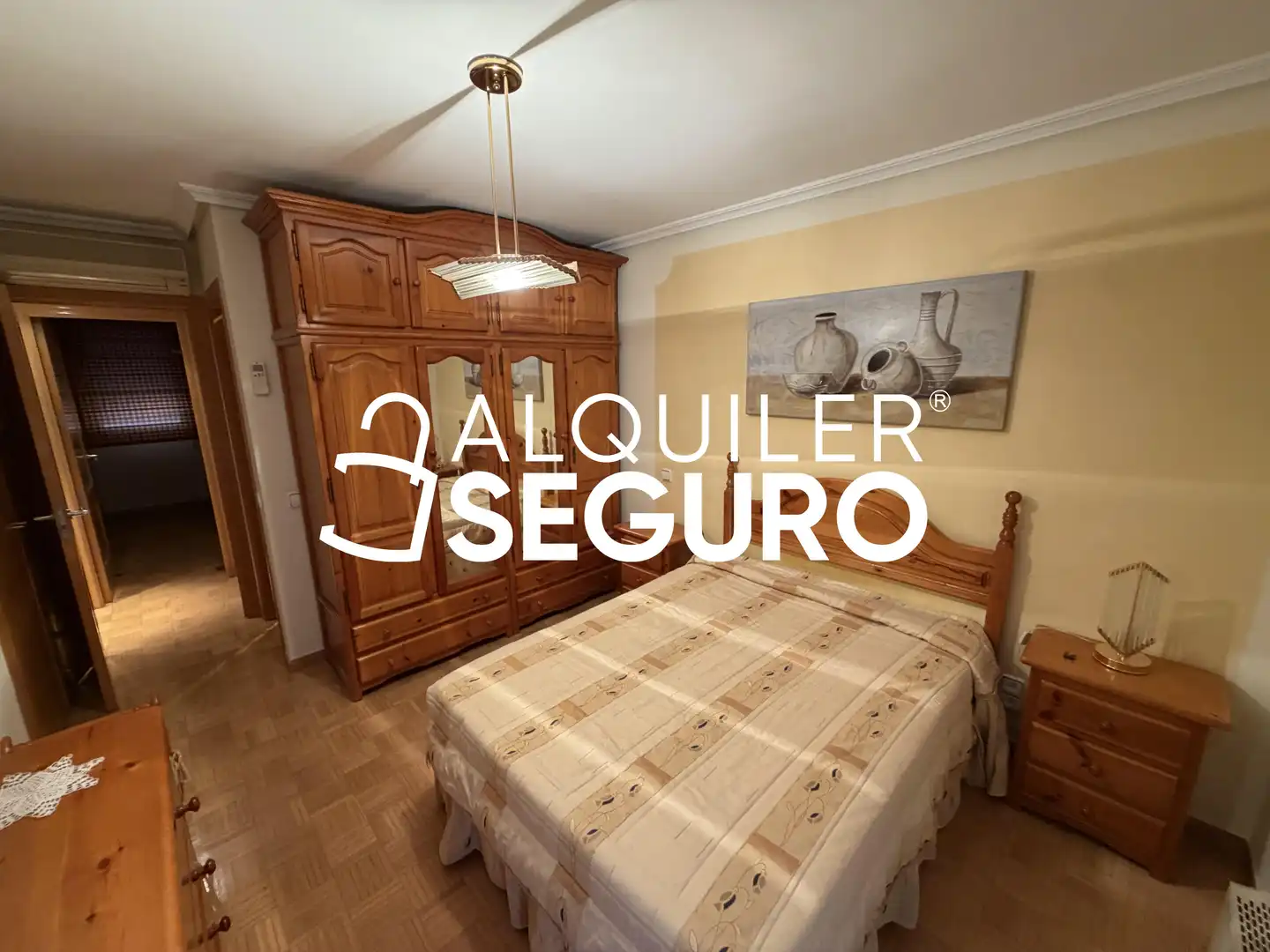 Bedroom of Flat for rent in Leganés  with Air Conditioner, Heating and Storage room