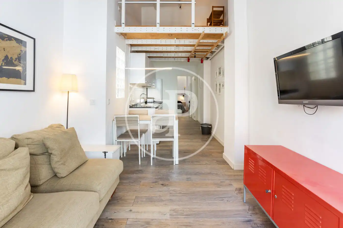 Living room of Attic for sale in Valencia  with Heating, Terrace and Furnished