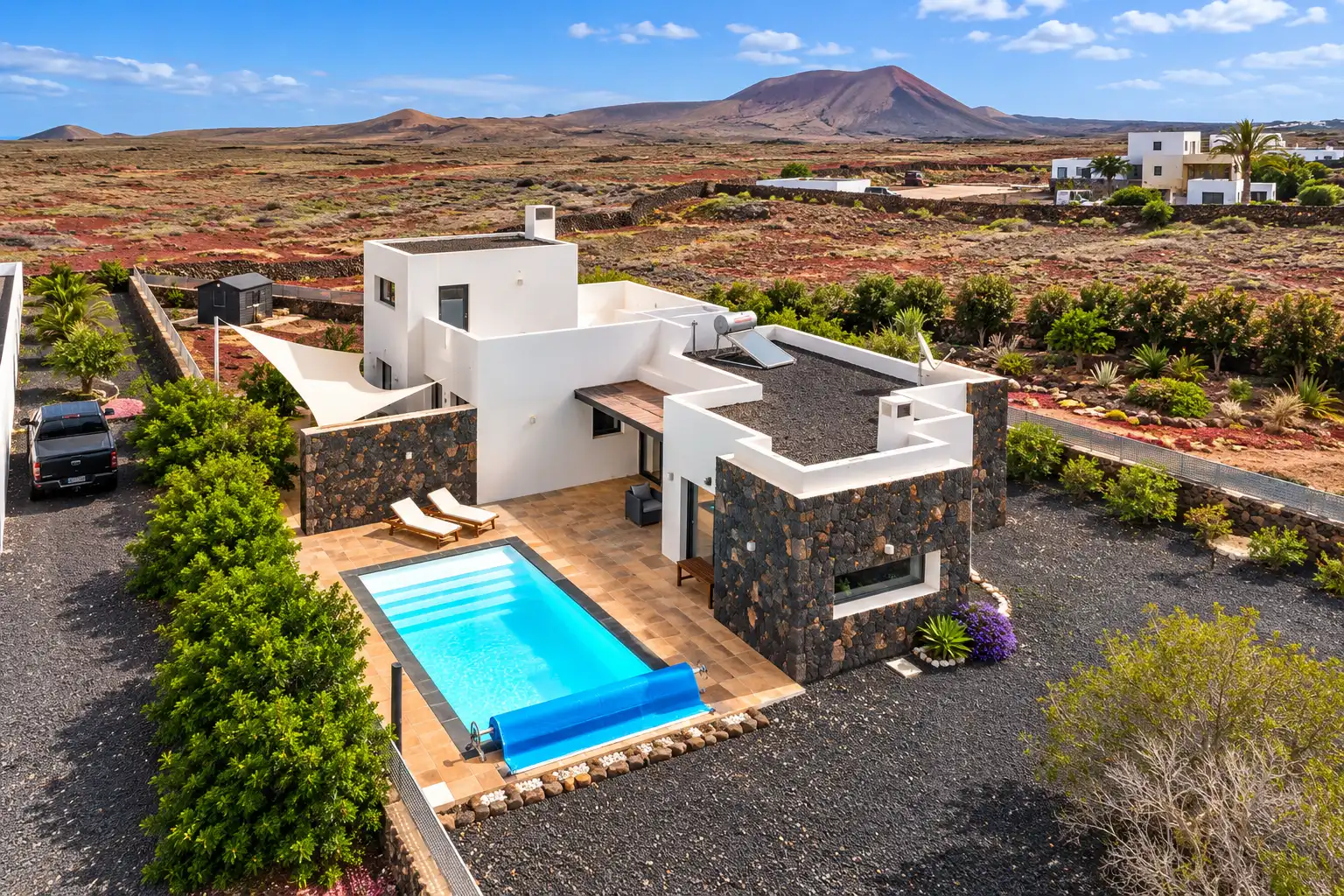Vista exterior de Casa o chalet en venta en La Oliva con Jardín privado, Terraza y Trastero