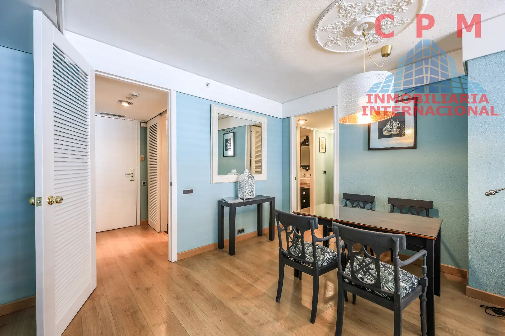 Esszimmer von Wohnung zur Miete in Madrid mit Klimaanlage, Heizung und Parkett