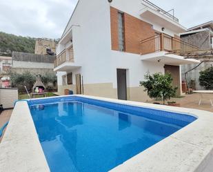 Swimming pool of House or chalet for sale in El Pont de Vilomara i Rocafort  with Heating, Private garden and Terrace