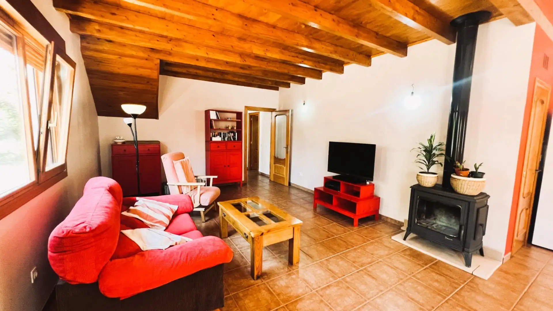 Sala de estar de Finca rústica en venta en La Pobla de Tornesa con Jardín privado y Trastero