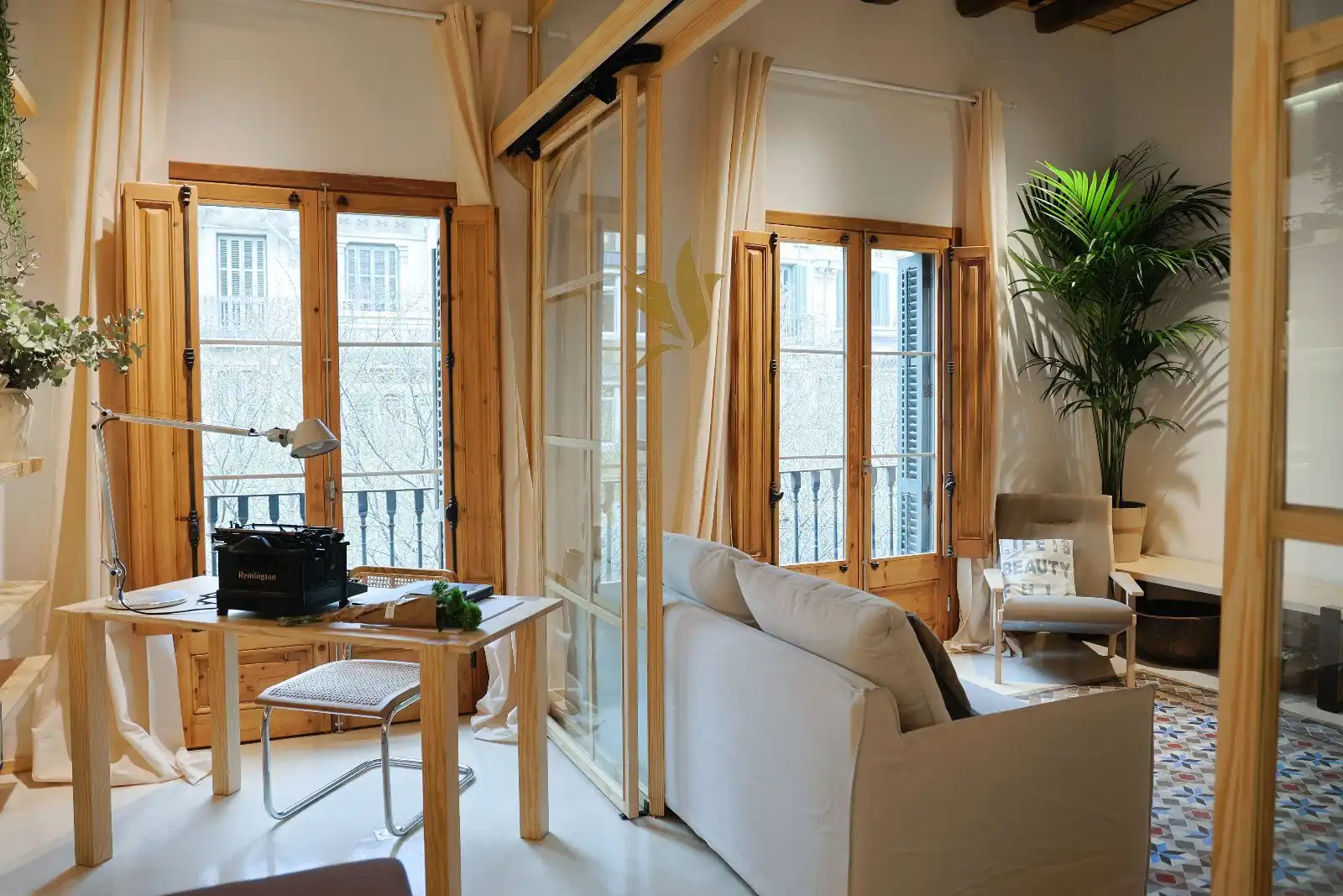 Sala de estar de Piso en venta en Barcelona con Aire acondicionado, Calefacción y Terraza
