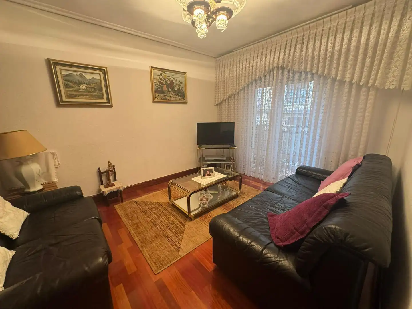 Sala de estar de Piso en venta en Santurtzi  con Calefacción, Terraza y Trastero