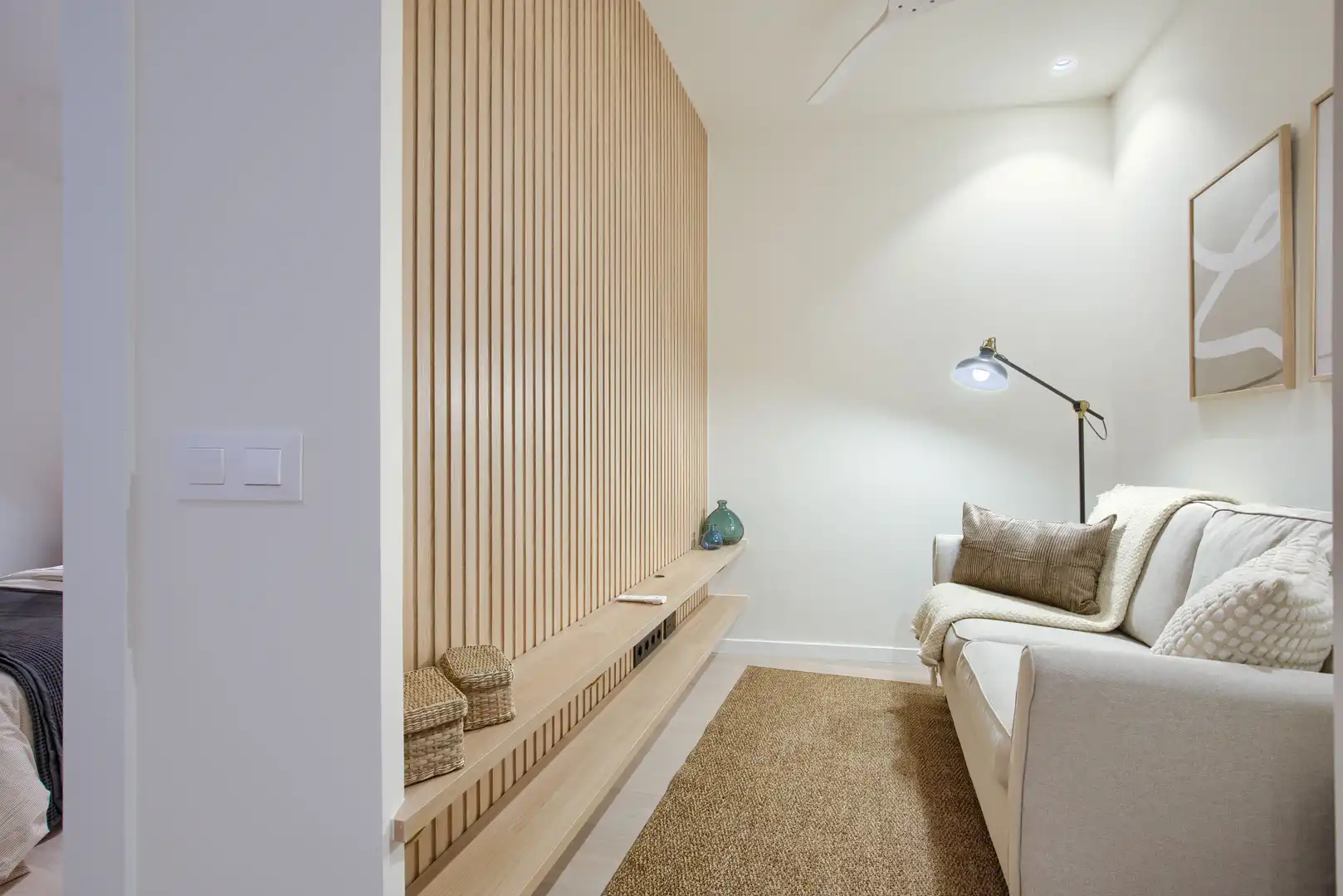 Living room of Flat for rent in Madrid  with Heating and Balcony