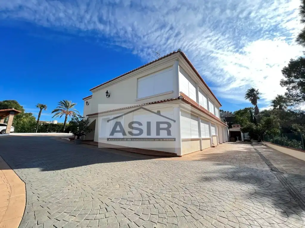 Vista exterior de Casa o chalet en venta en Alzira con Aire acondicionado, Terraza y Piscina