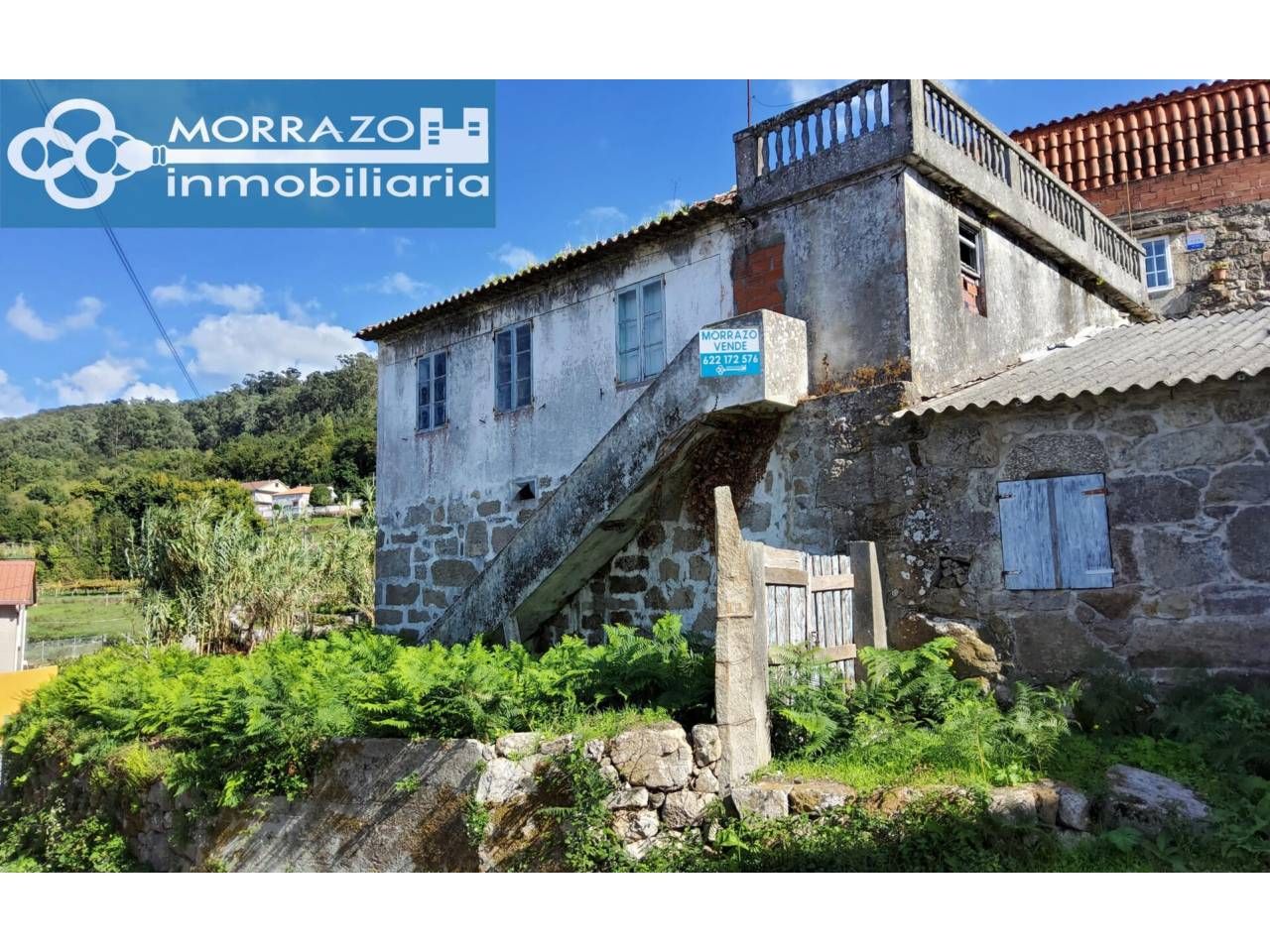 Exterior view of Country house for sale in Bueu  with Private garden and Terrace