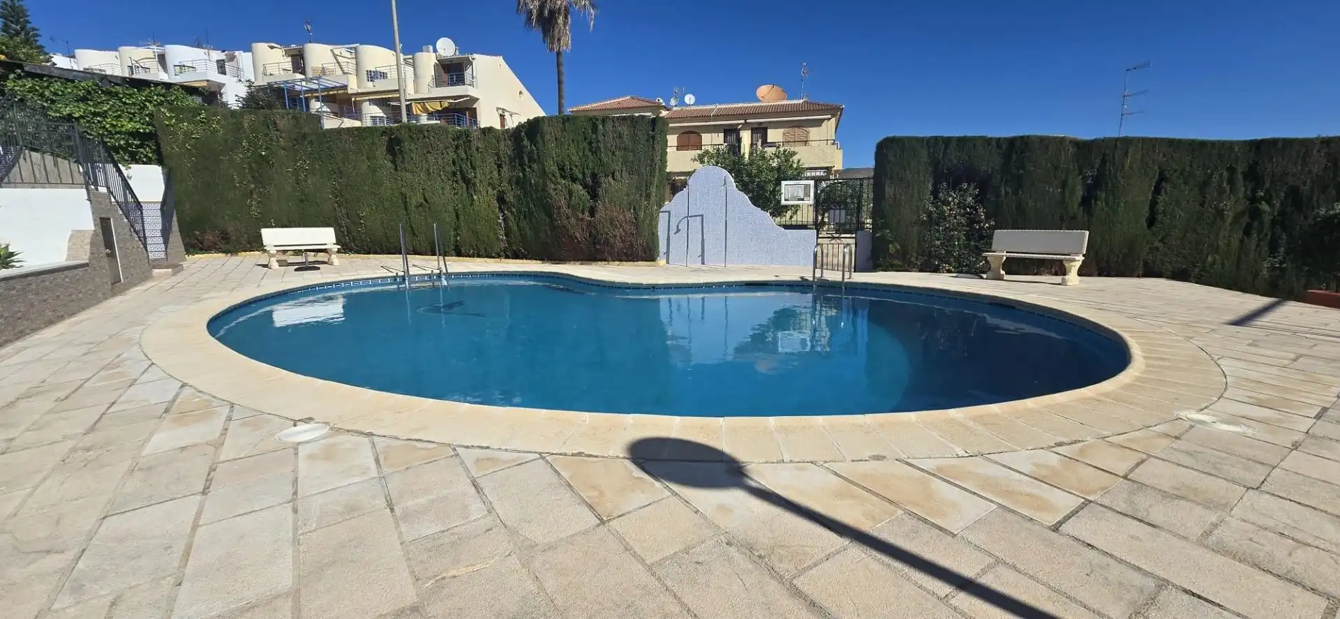Piscina de Apartament en venda en Mazarrón amb Aire condicionat, Parquet i Moblat