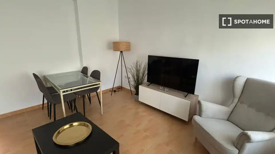 Living room of Apartments for share in Sevilla  with Air Conditioner, Terrace and Furnished
