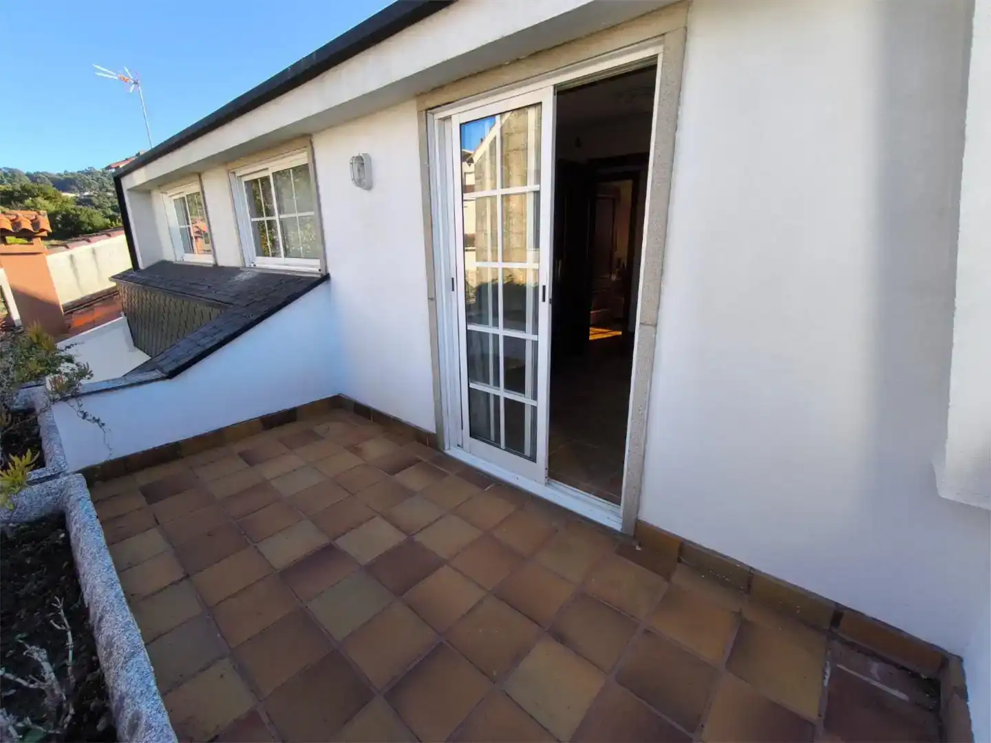 Terraza de Casa adosada en venta en Vigo  con Parquet, Trastero y Amueblado
