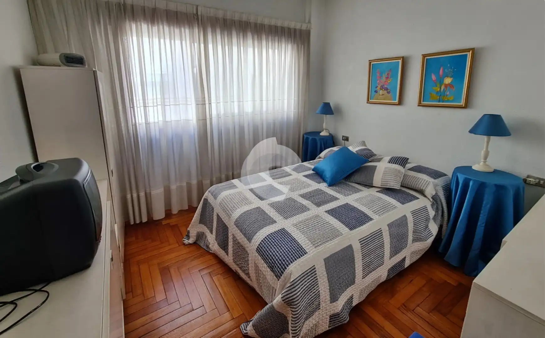 Bedroom of Flat for sale in Vigo   with Heating, Furnished and Balcony