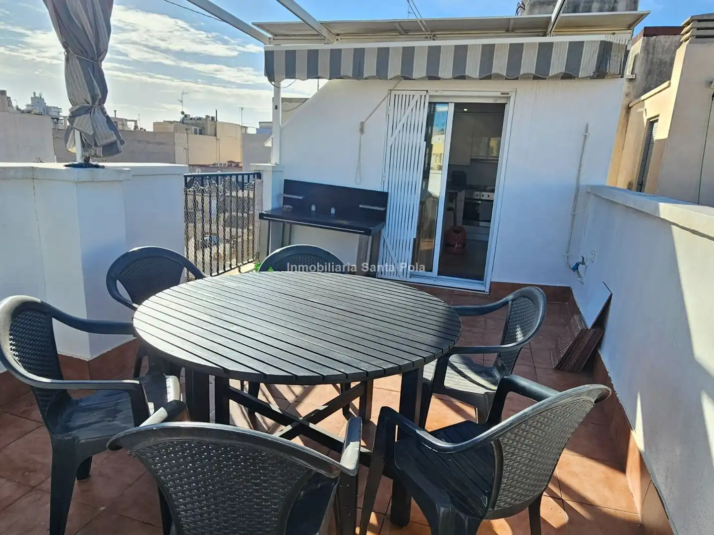 Terrasse von Dachboden zum Verkauf in Santa Pola mit Klimaanlage, Heizung und Terrasse