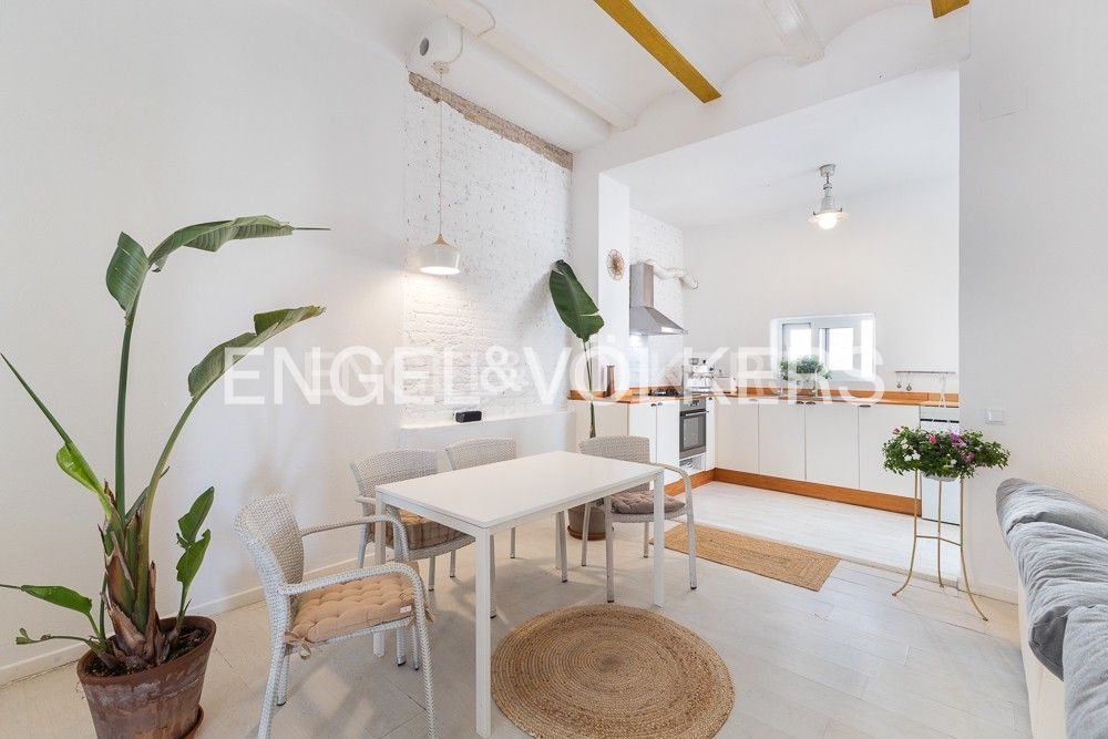Kitchen of Apartment to rent in  Valencia Capital  with Air Conditioner, Heating and Terrace