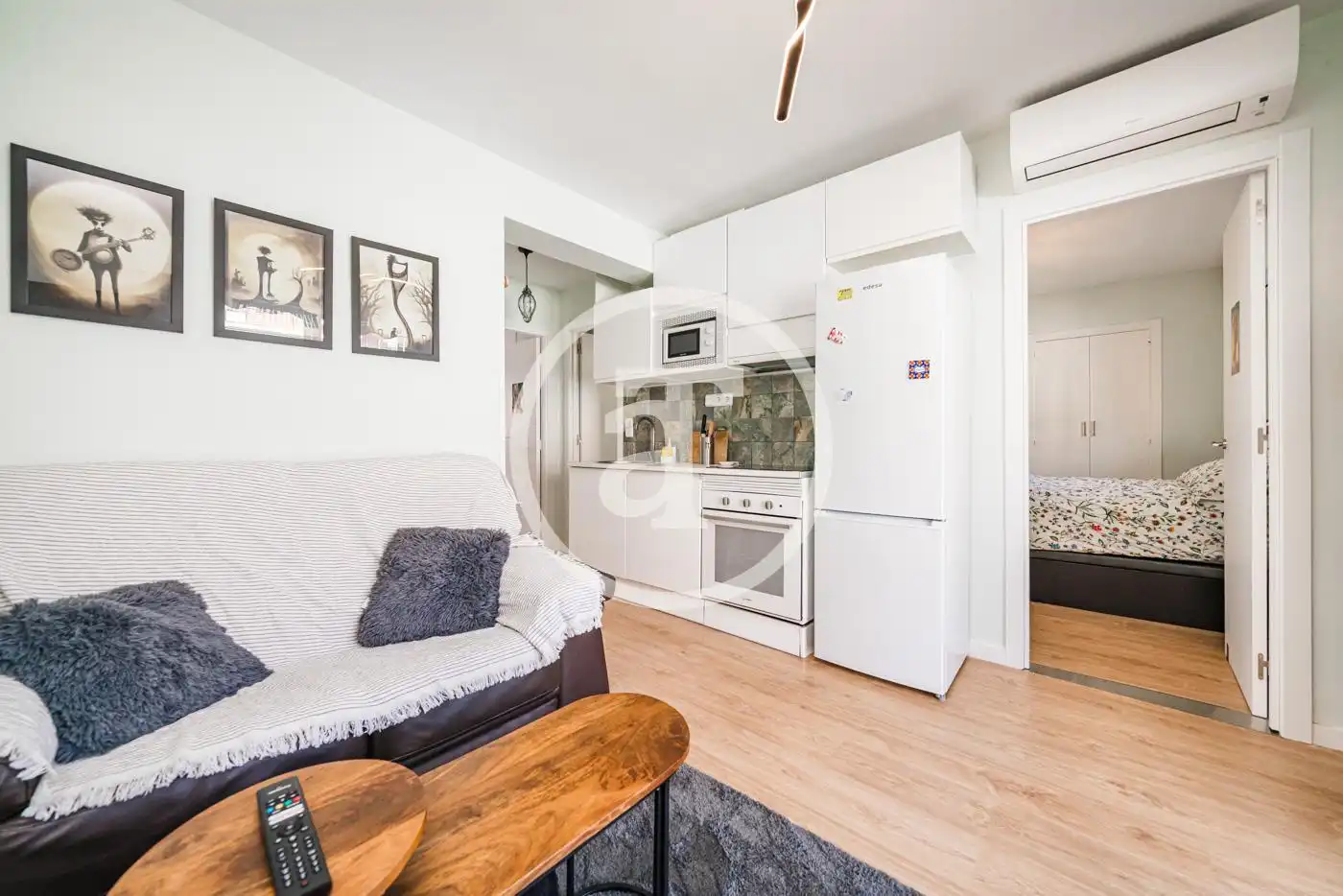 Sala de estar de Piso de alquiler en Madrid con Aire acondicionado, Calefacción y Amueblado