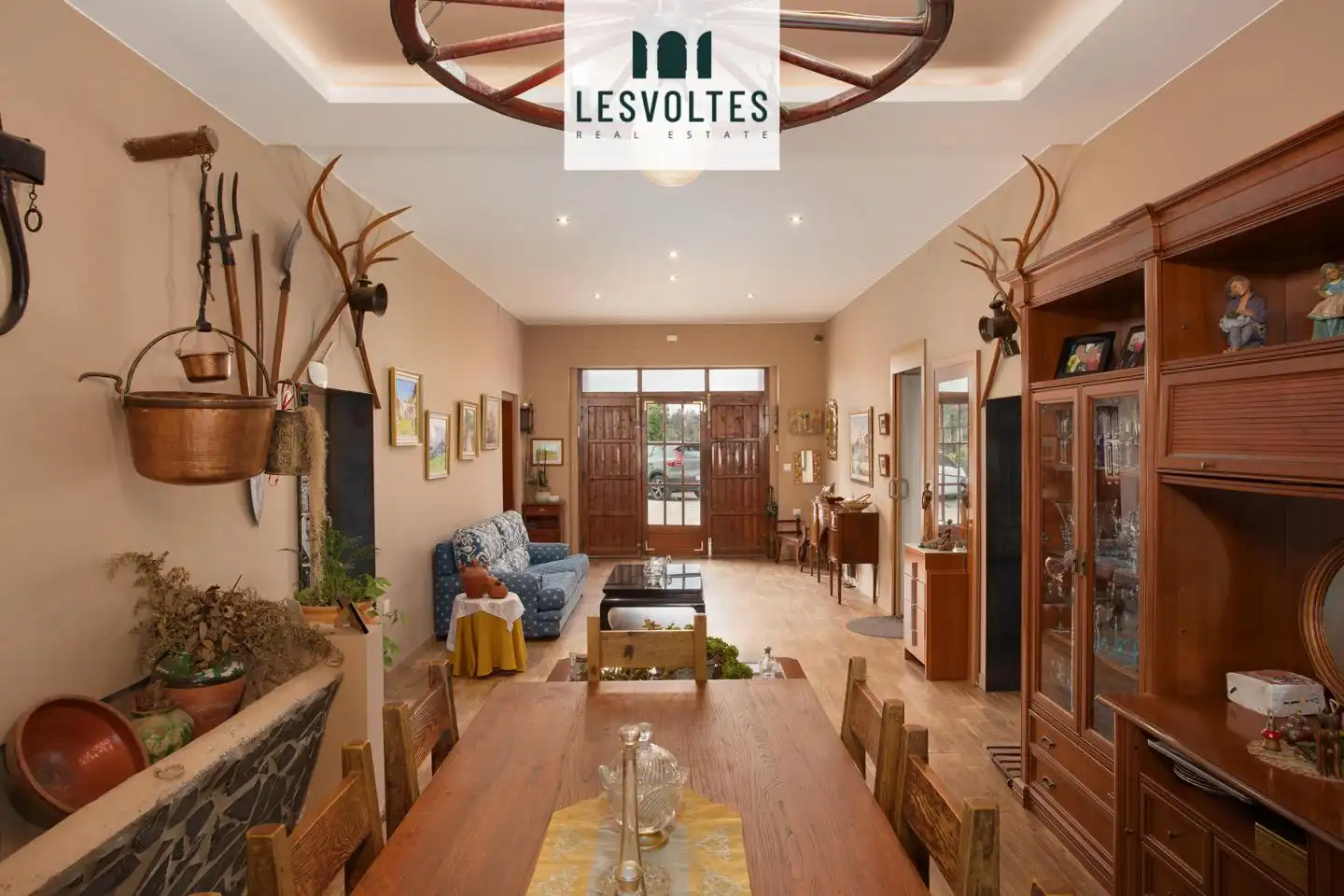 Sala de estar de Casa o chalet en venta en Verges con Aire acondicionado, Jardín privado y Parquet